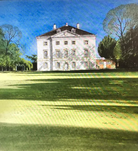 Early morning shadows over Marble Hill House